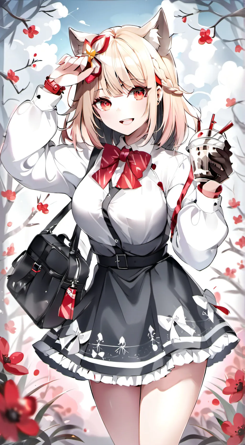 ai character: Rin meazaki mikato background