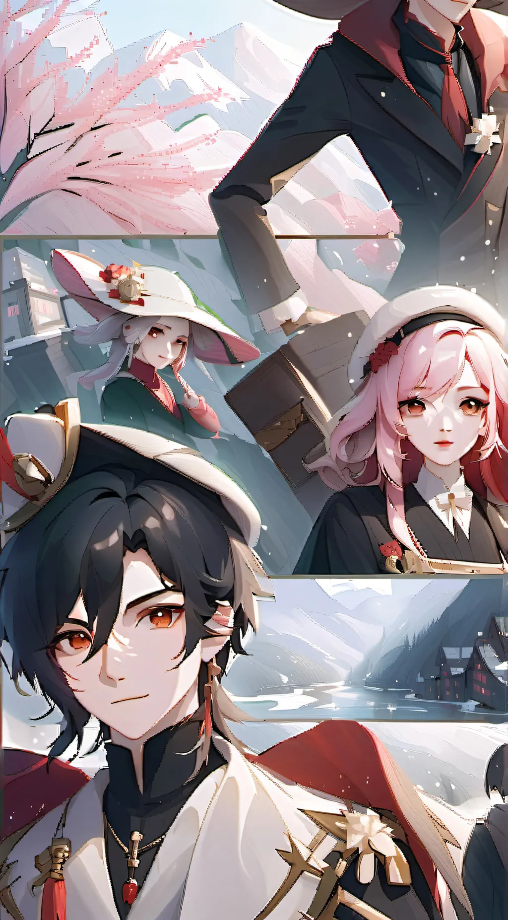 ai character: Hat Factory background