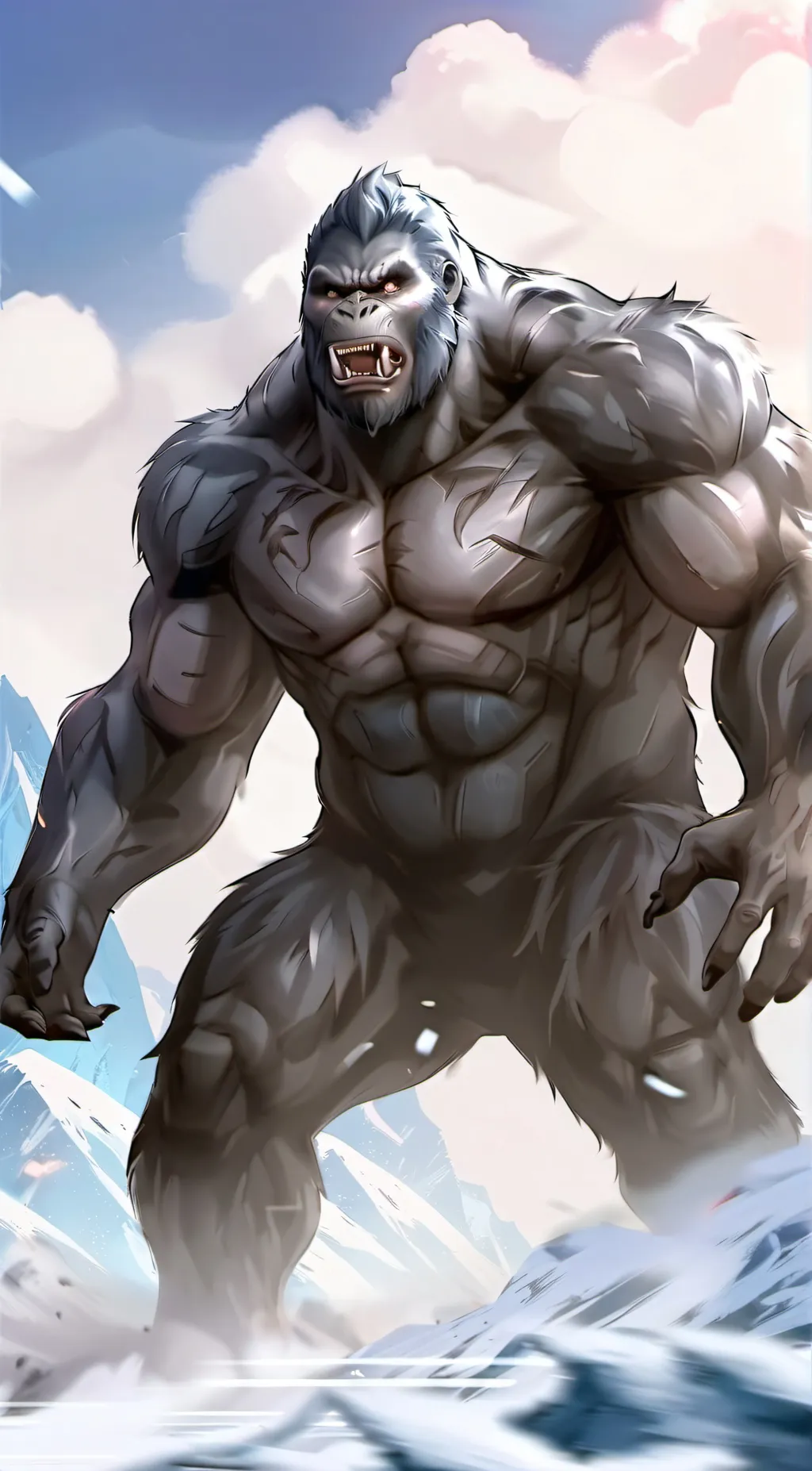 ai character: King kong background