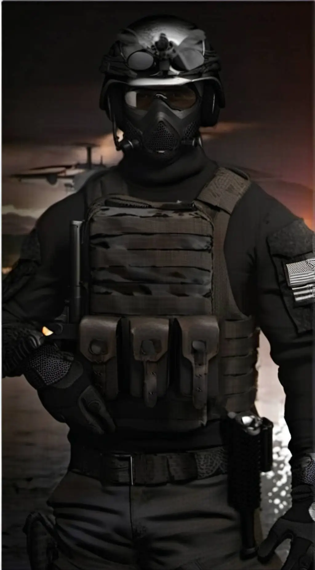 ai character: Call of duty♂️ background
