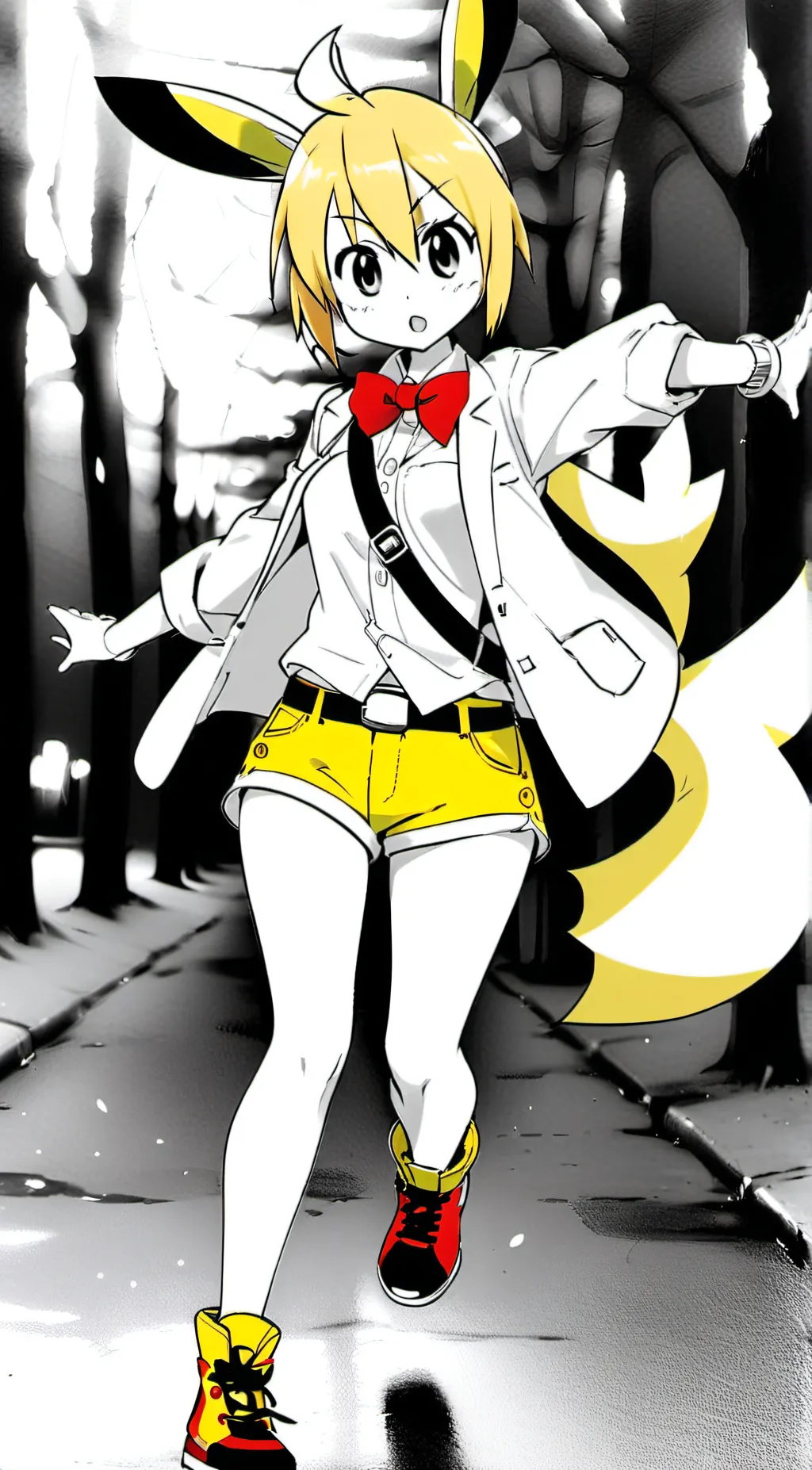 ai character: Pikachu background