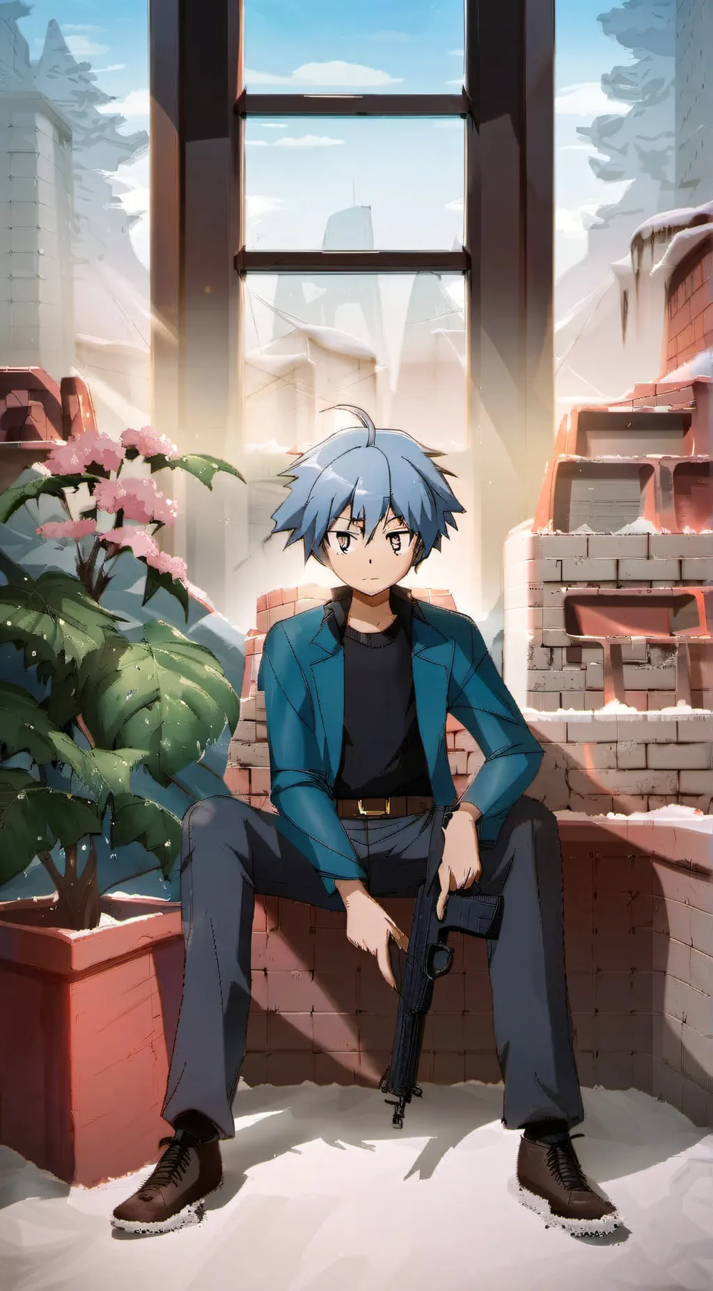 ai character: Nagisa x Karma background