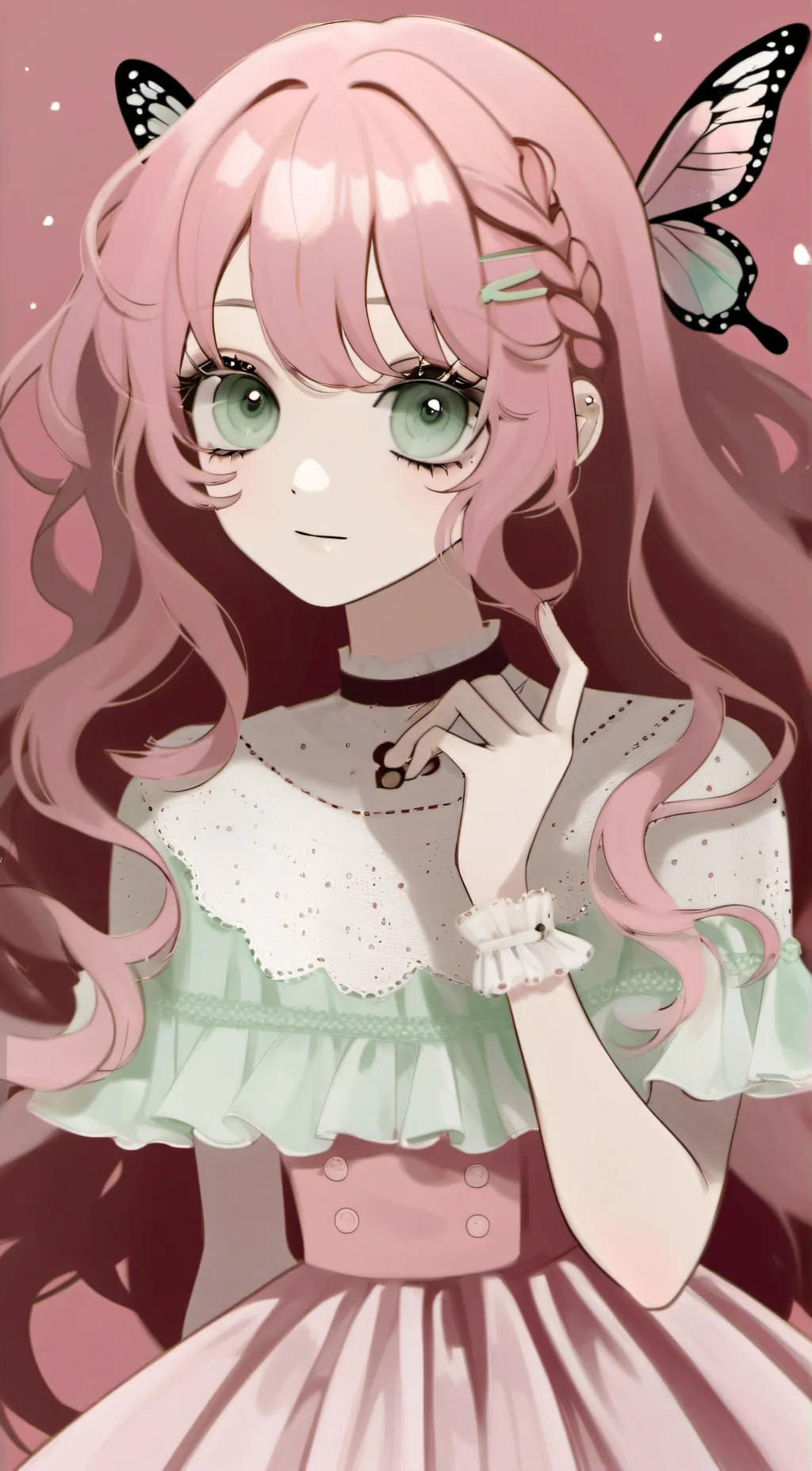 ai character: Cherry Blossom background