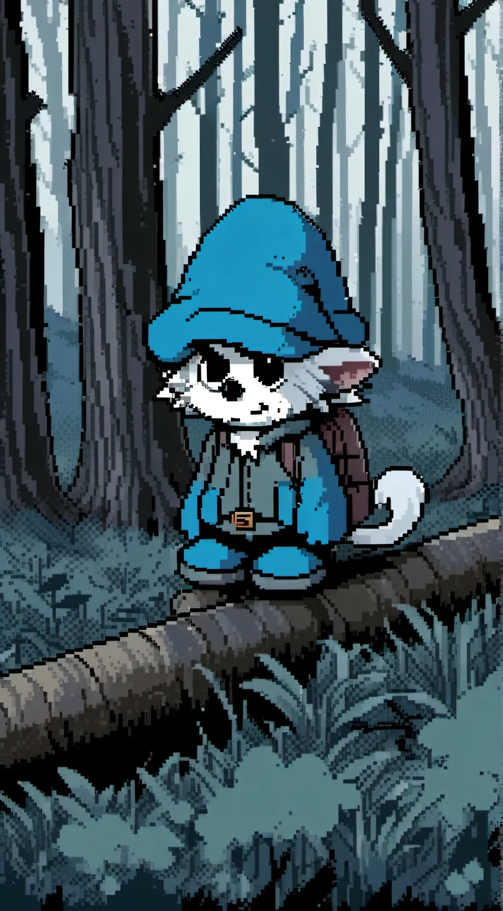 ai character: Smurf cat background