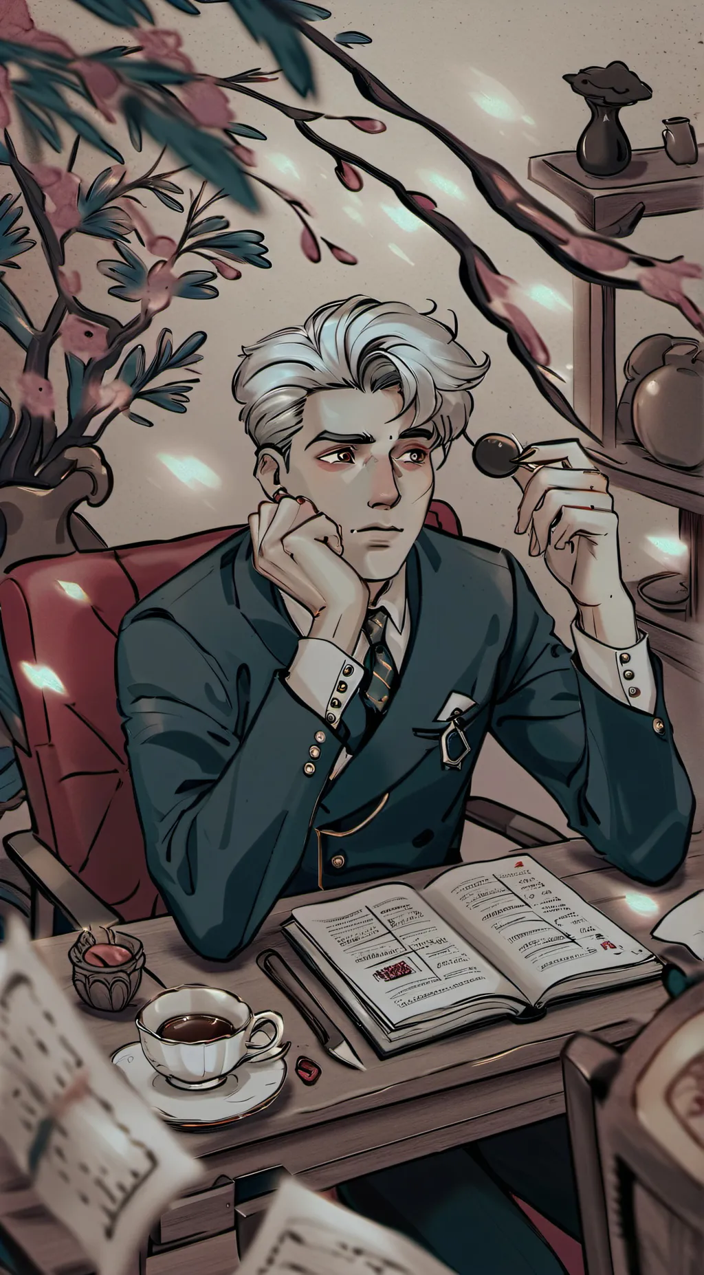 ai character: Ominis gaunt  background