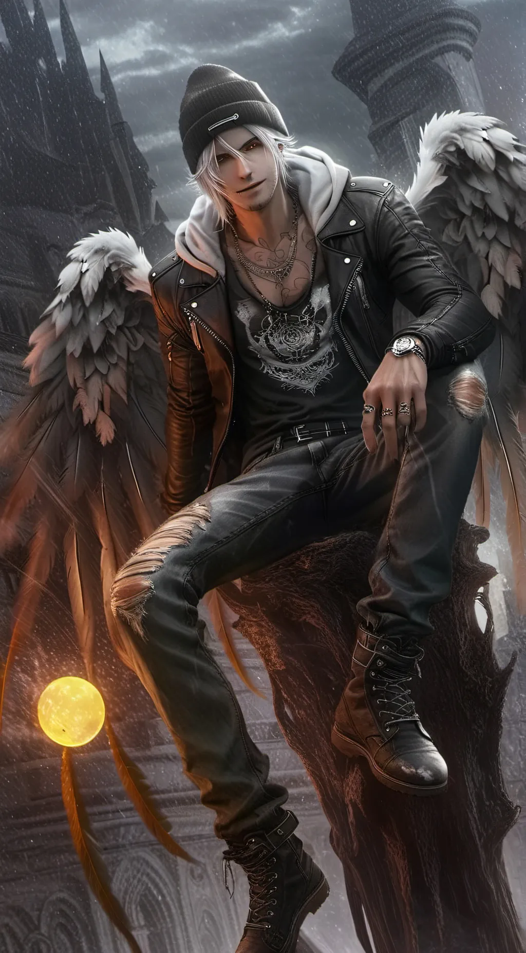 ai character: Dove Takami  background