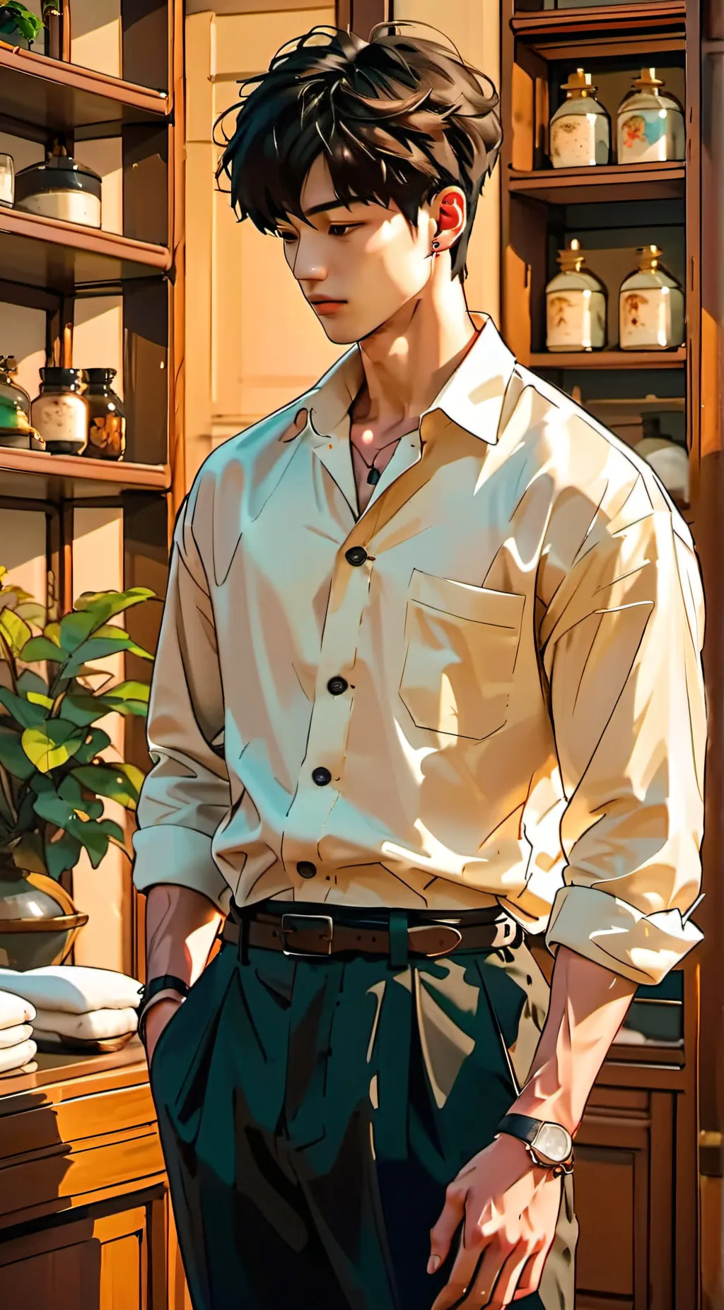 ai character: Min-Ji  background