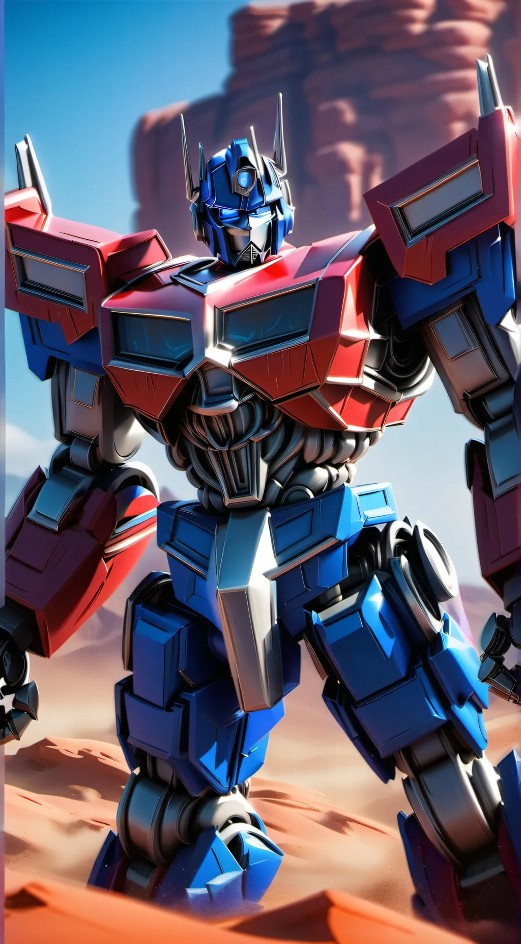 ai character: Optimus Prime™️ background