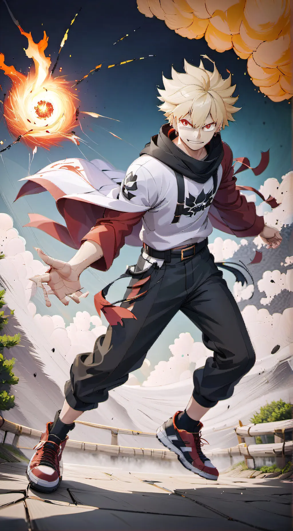 ai character: Bakugo background