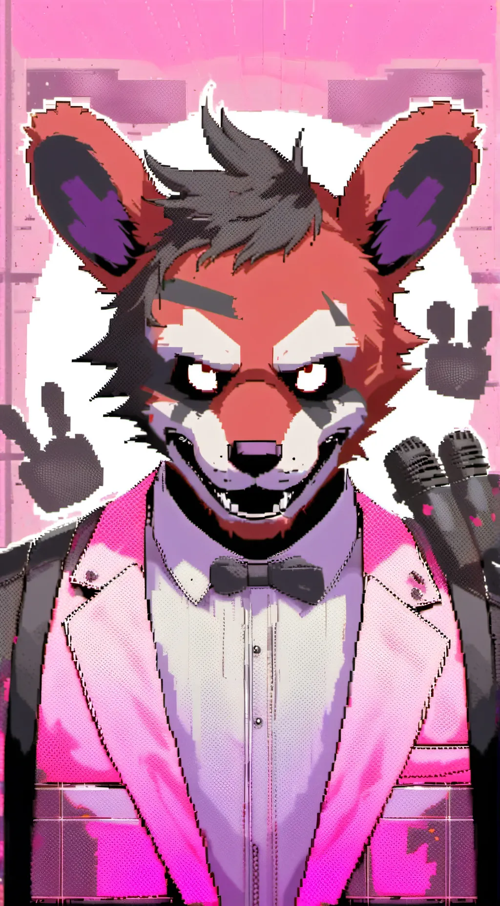 ai character: foxy (evil) background