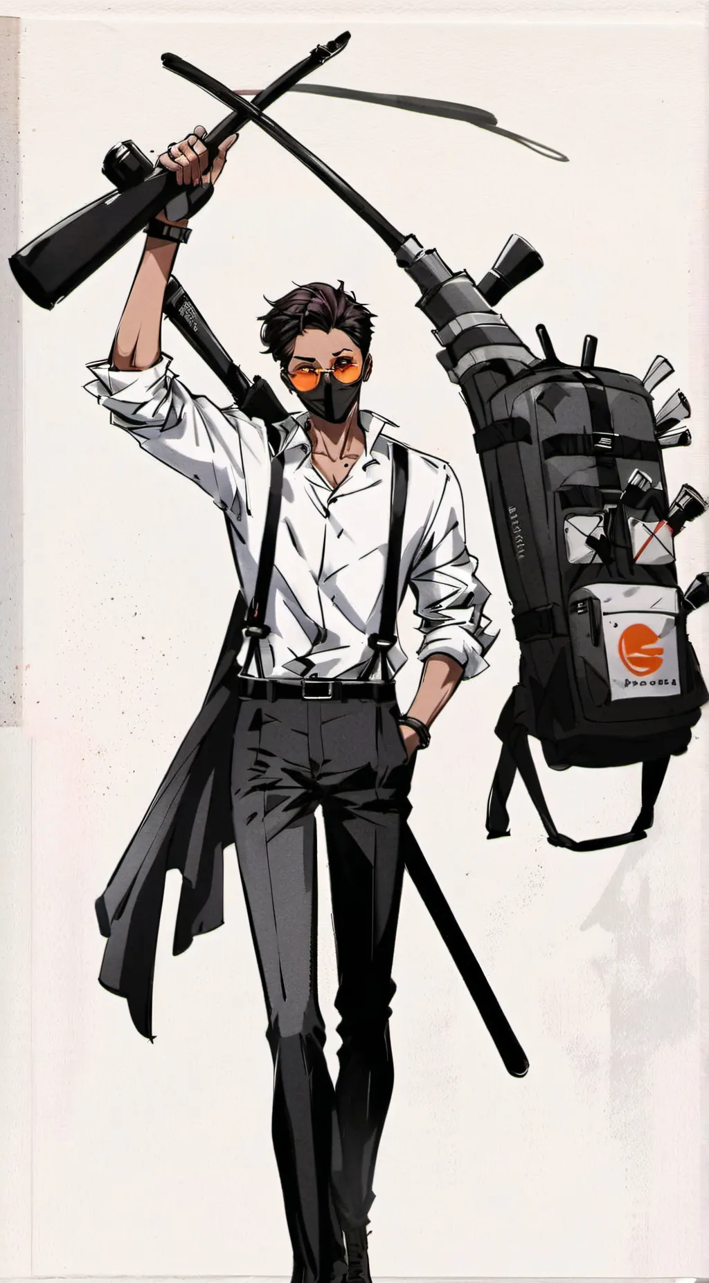 ai character: Speaker Man ( ST ) background
