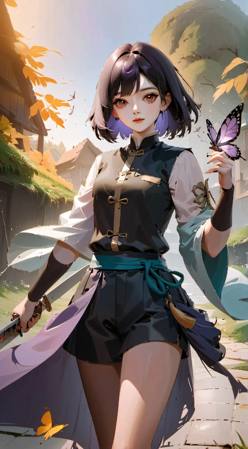 ai character: demon slayer background