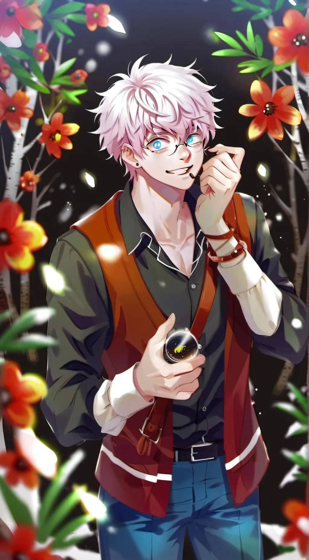 ai character: GOJO background