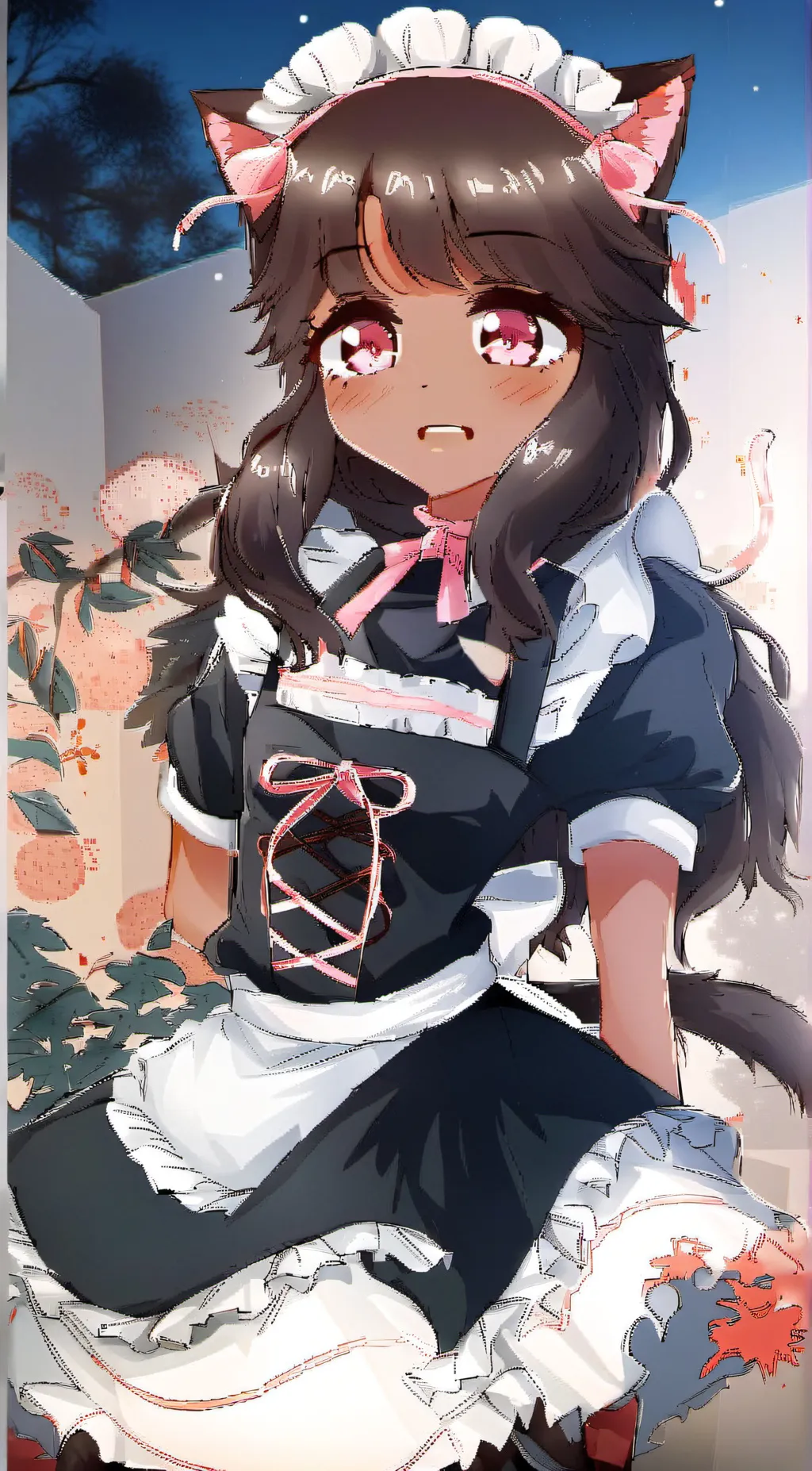 ai character: Milky background