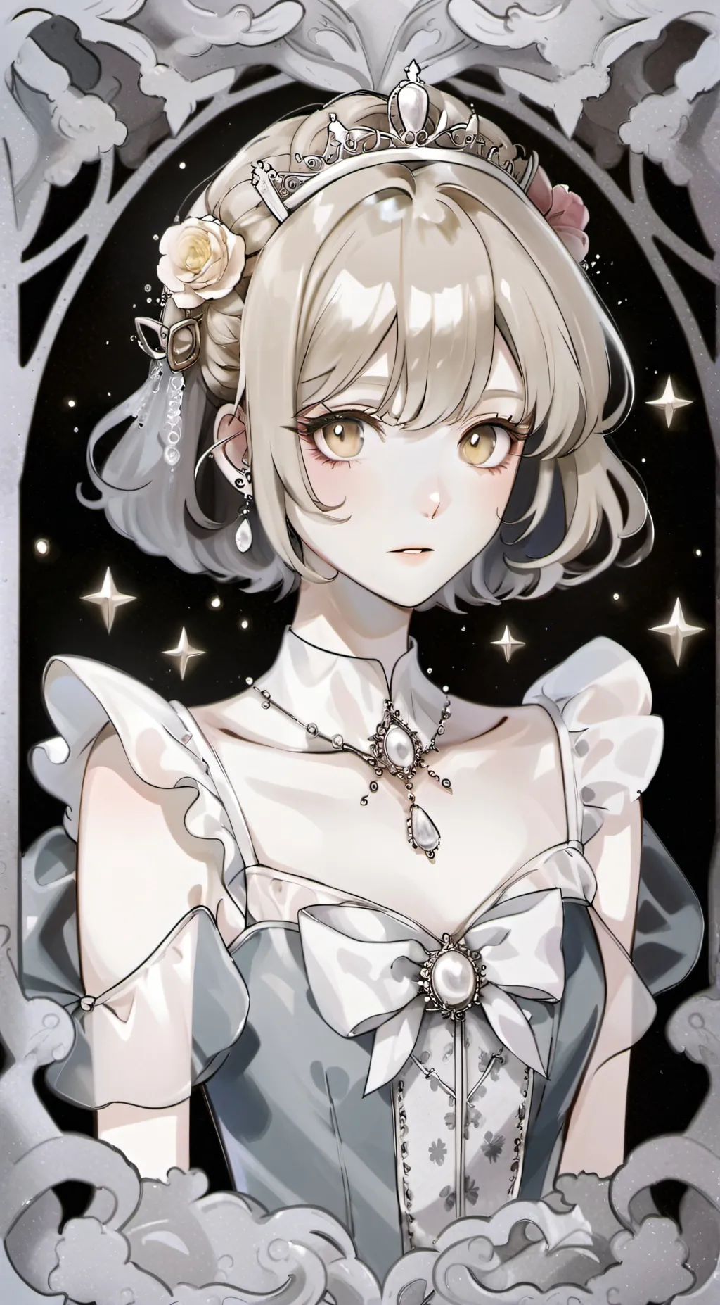 ai character: Winter background