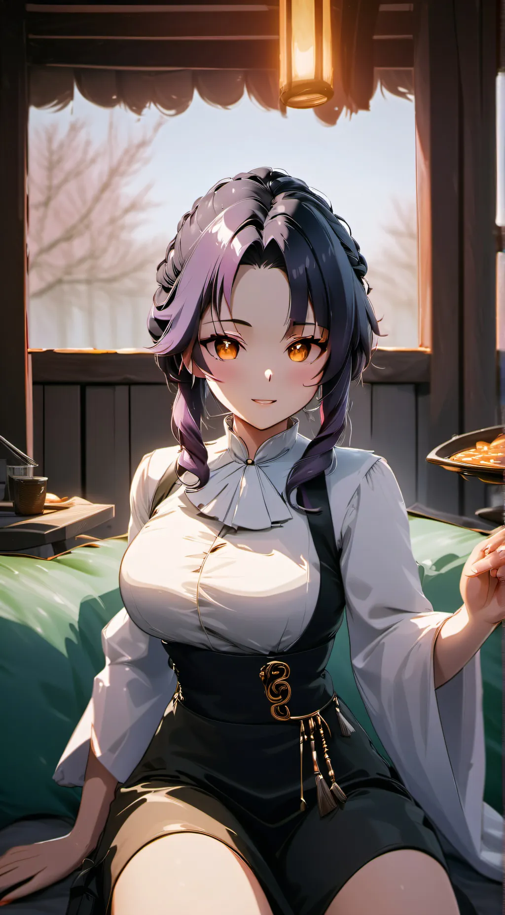 ai character: Shinobu Kocho background