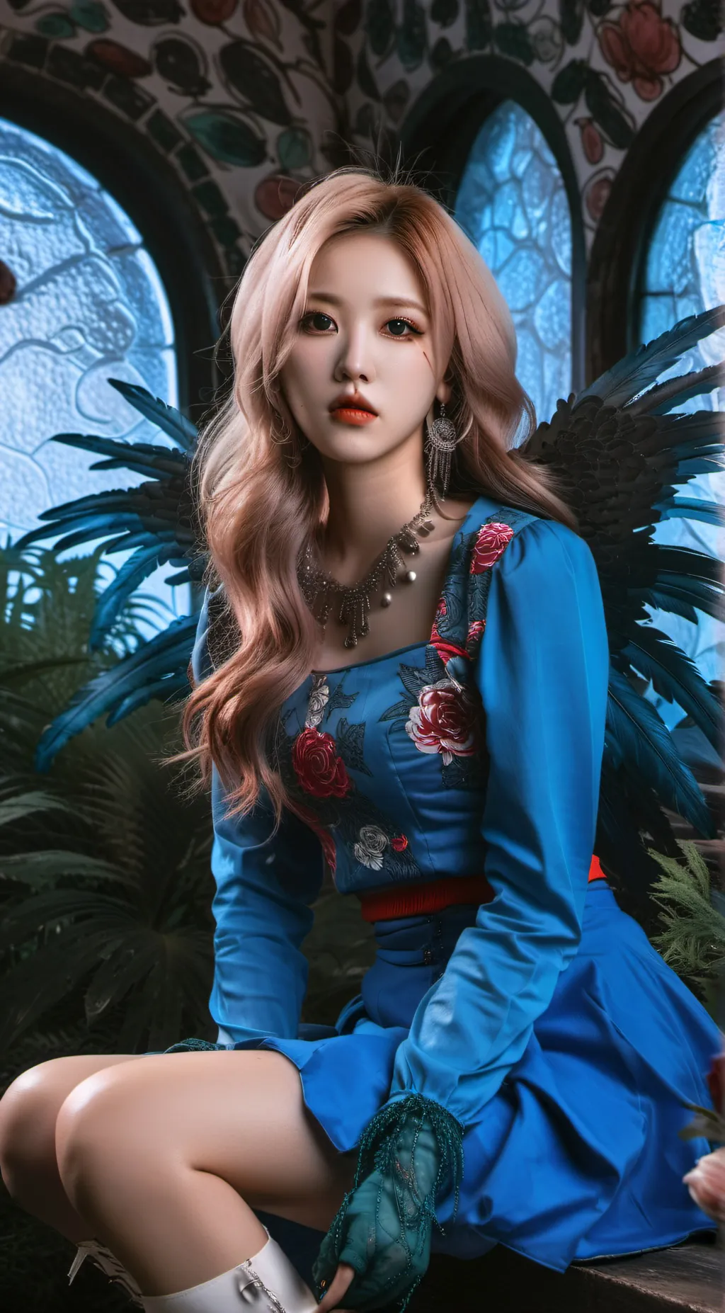 ai character: Mina (twice) background