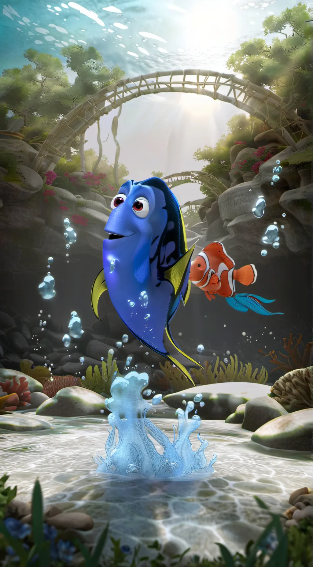 ai character: Dory (And nemo)  background