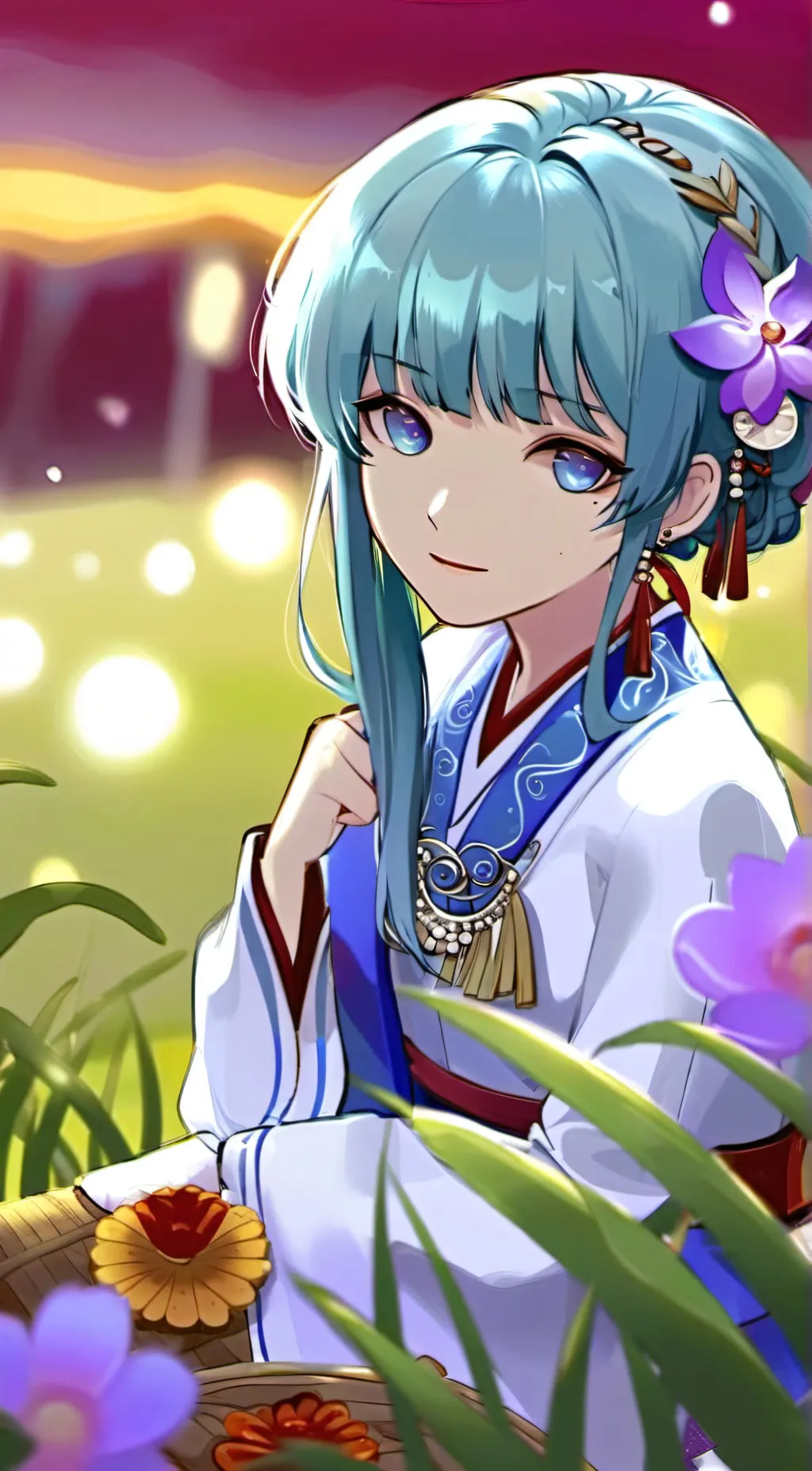 ai character: lunaria  background