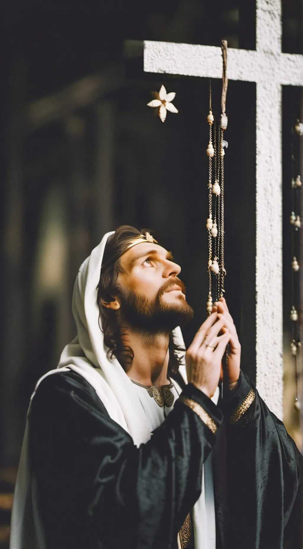 ai character: Jesus background