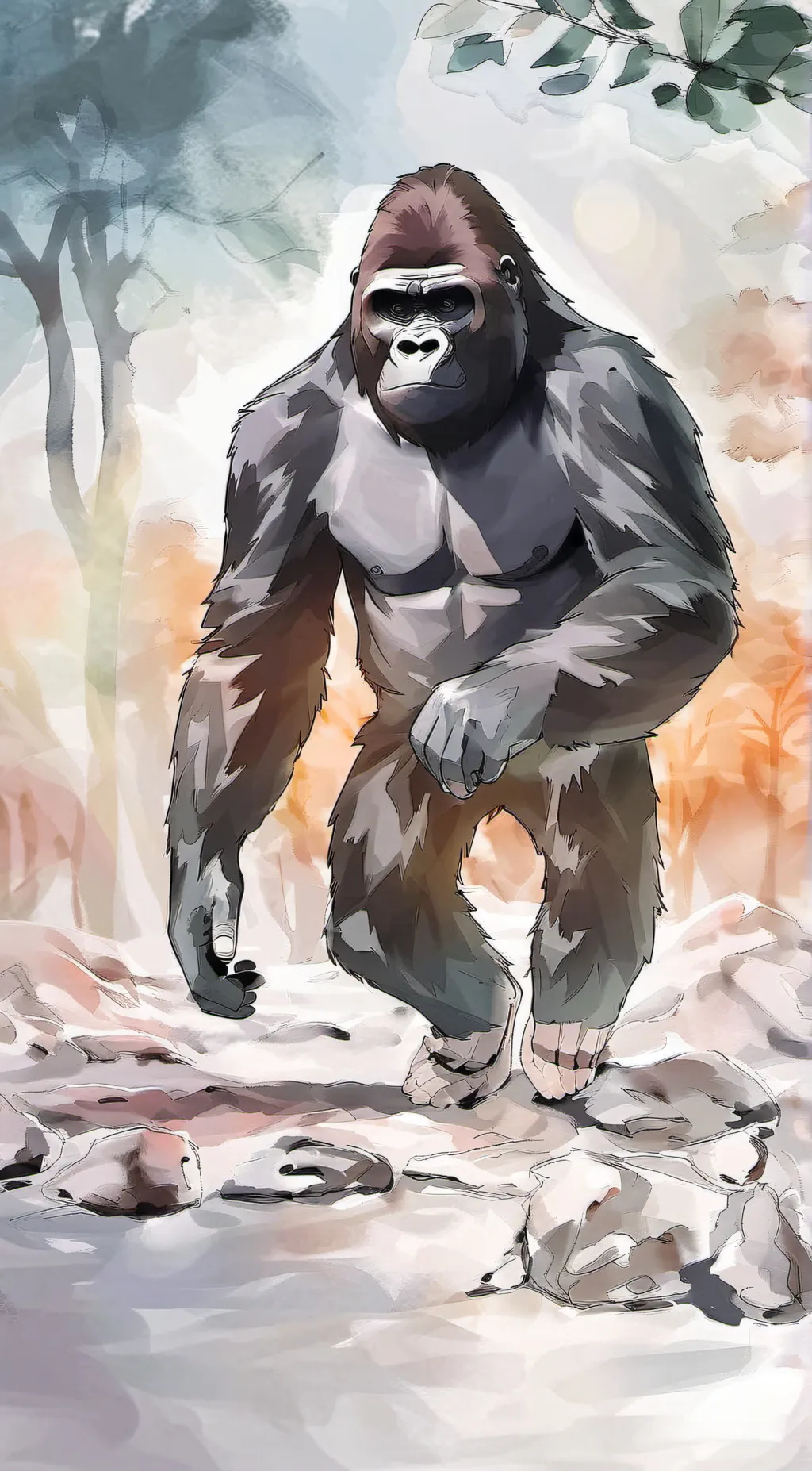 ai character: Gorilla tag background
