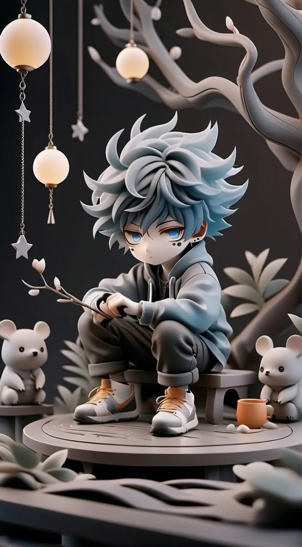 ai character: Deku background