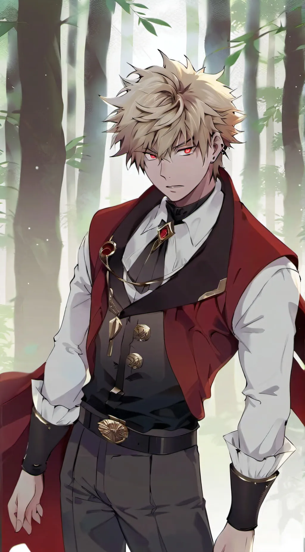 ai character: Prince Katsuki background