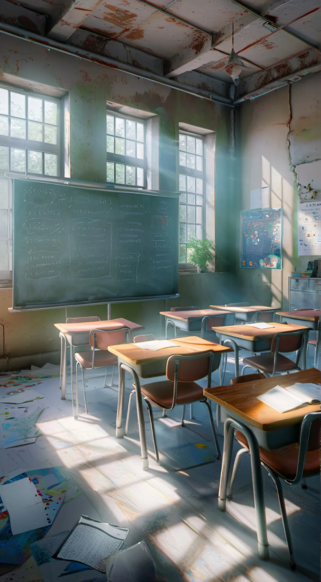 ai character: Mha (100 digits pi background