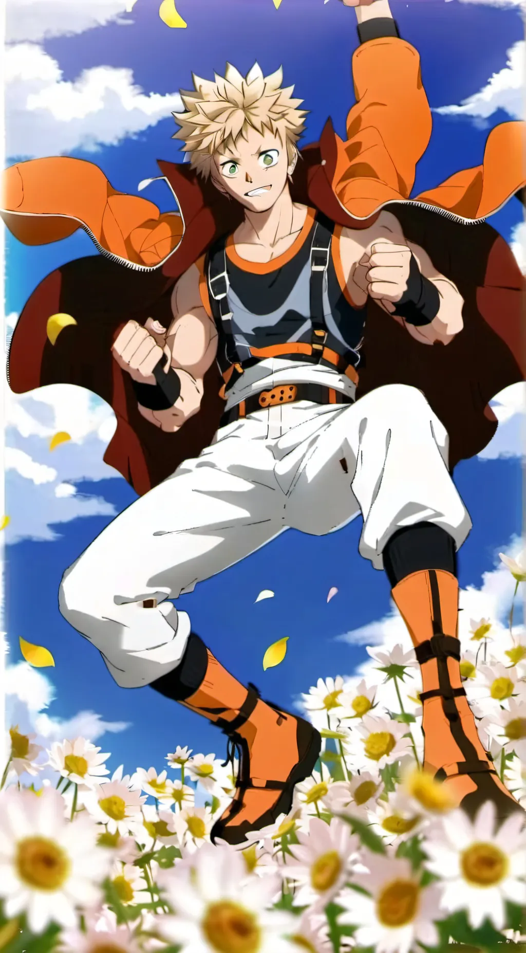 ai character: MHA x 7 Seeds background