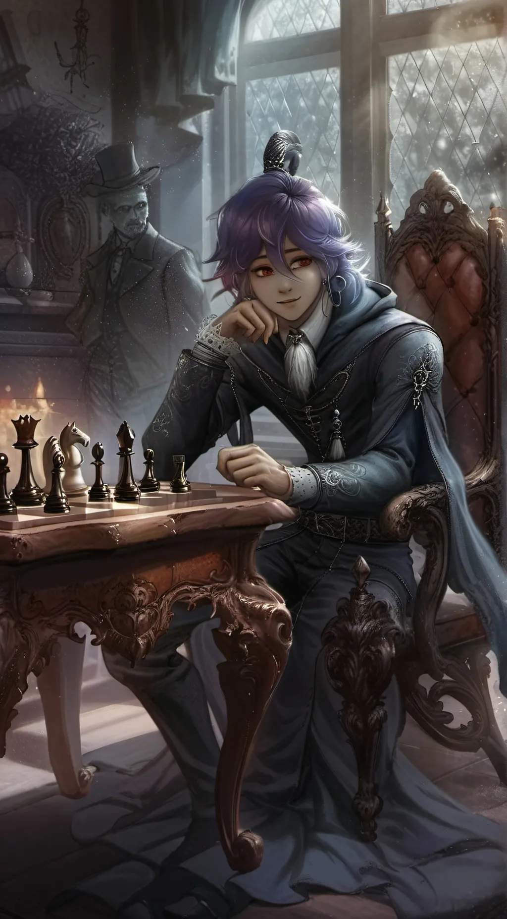 ai character: Kokichi background