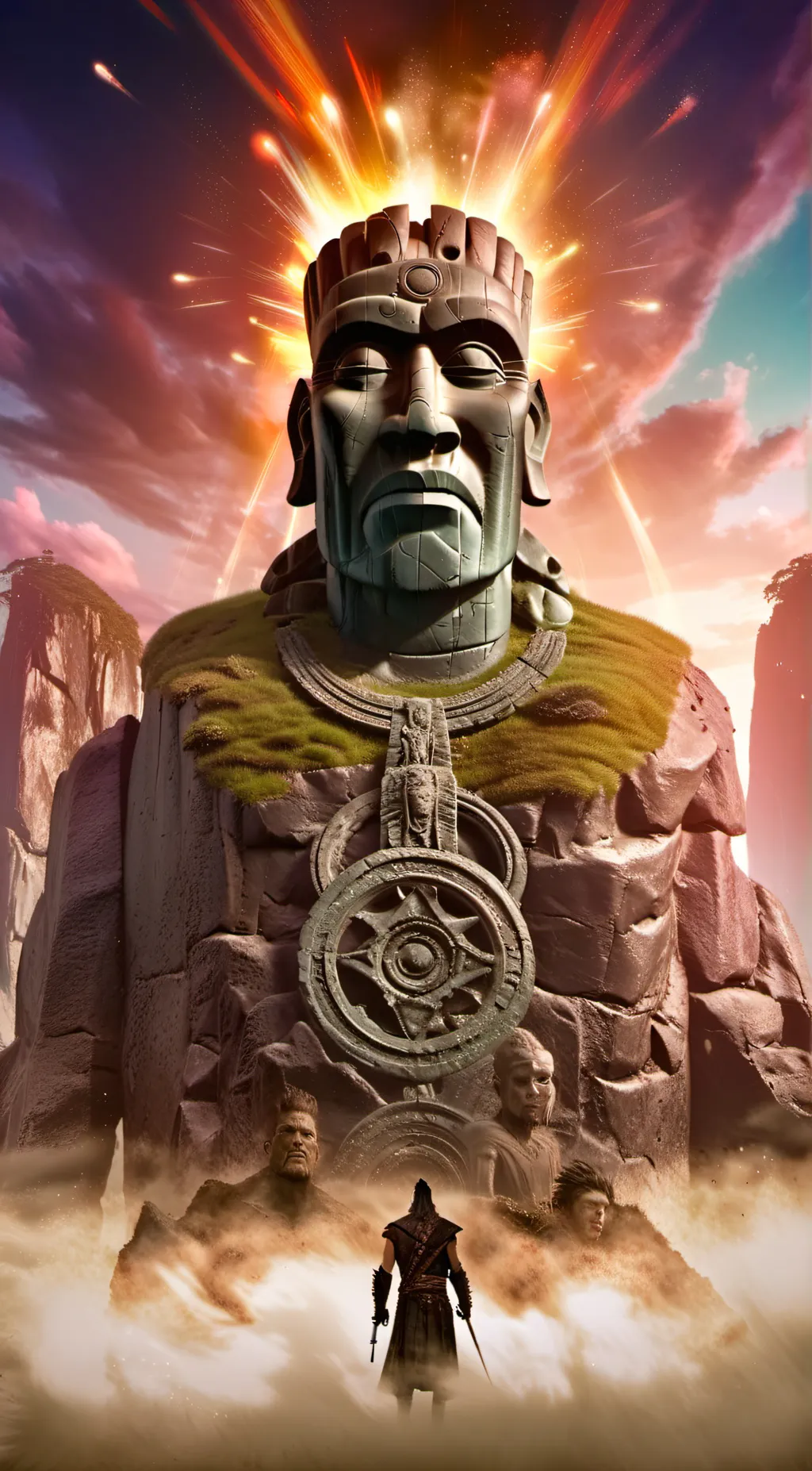 ai character: the wiseset rock background