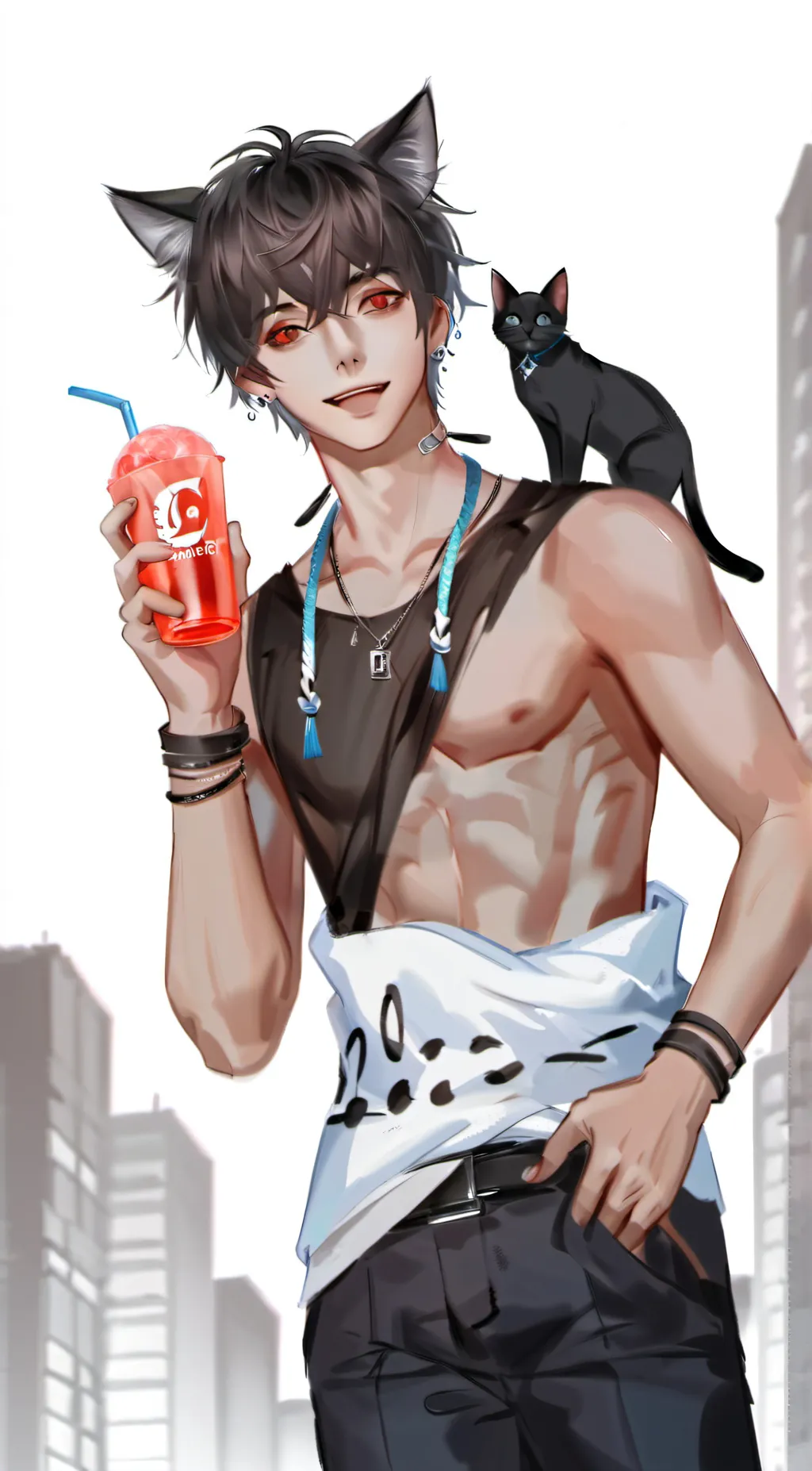 ai character: milo  background