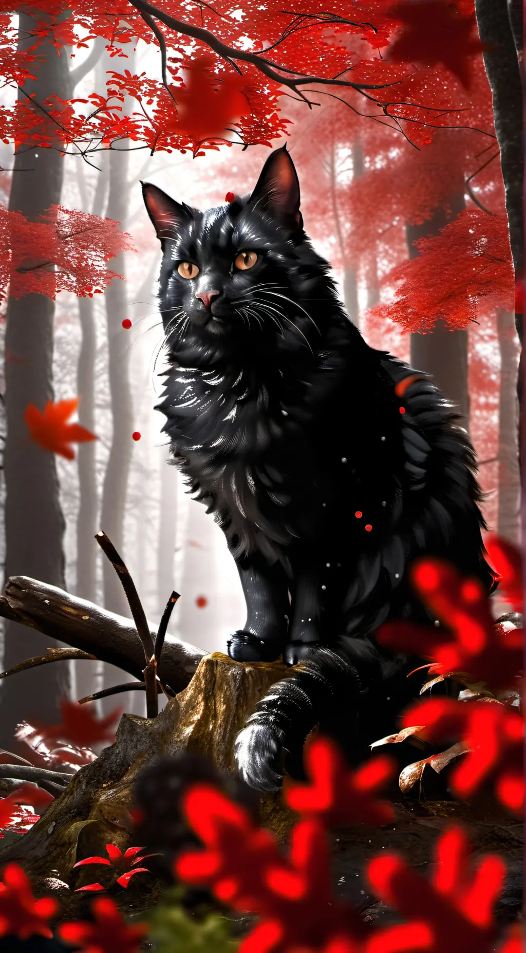 ai character: bluestar,lionheart background