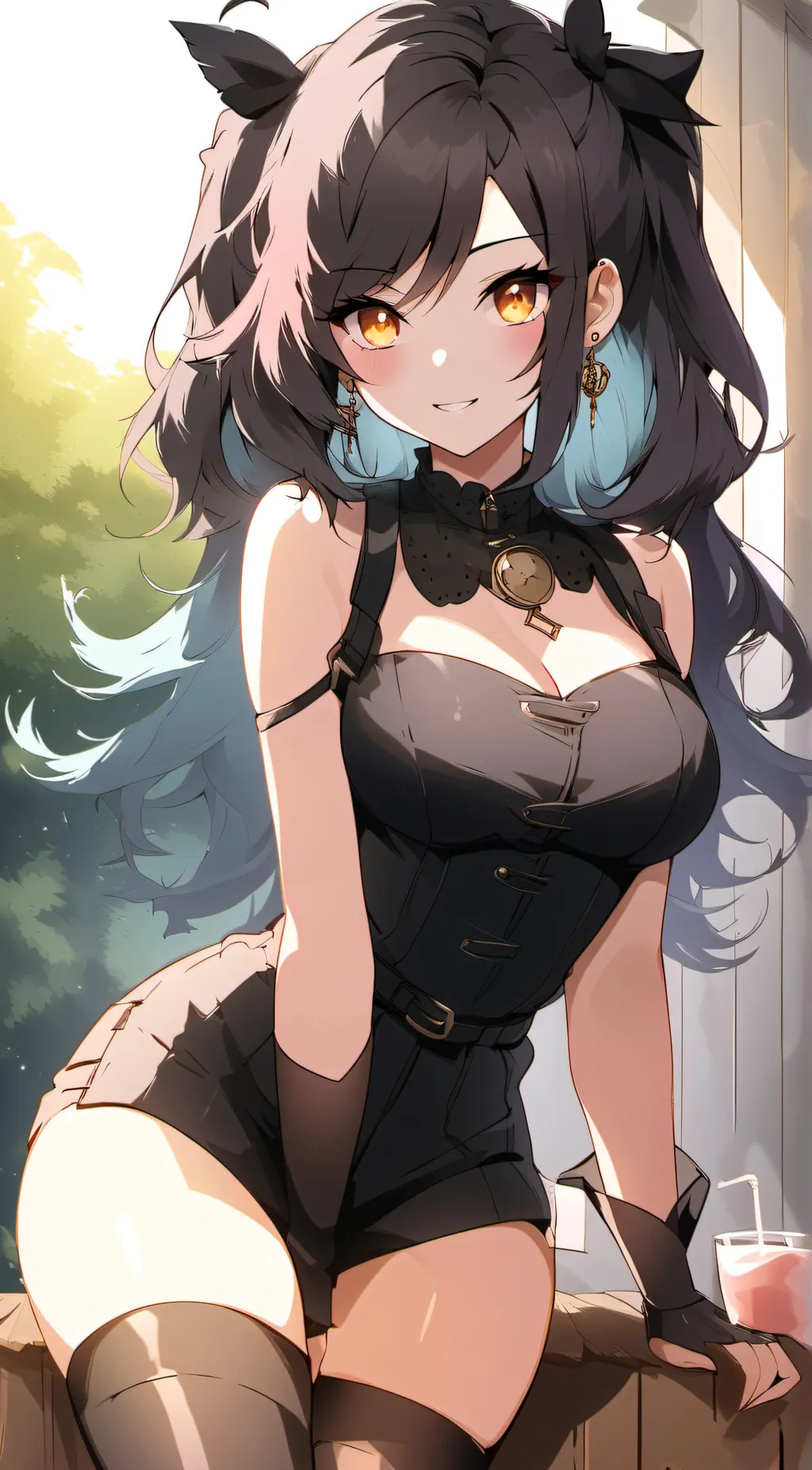 ai character: wild girl background