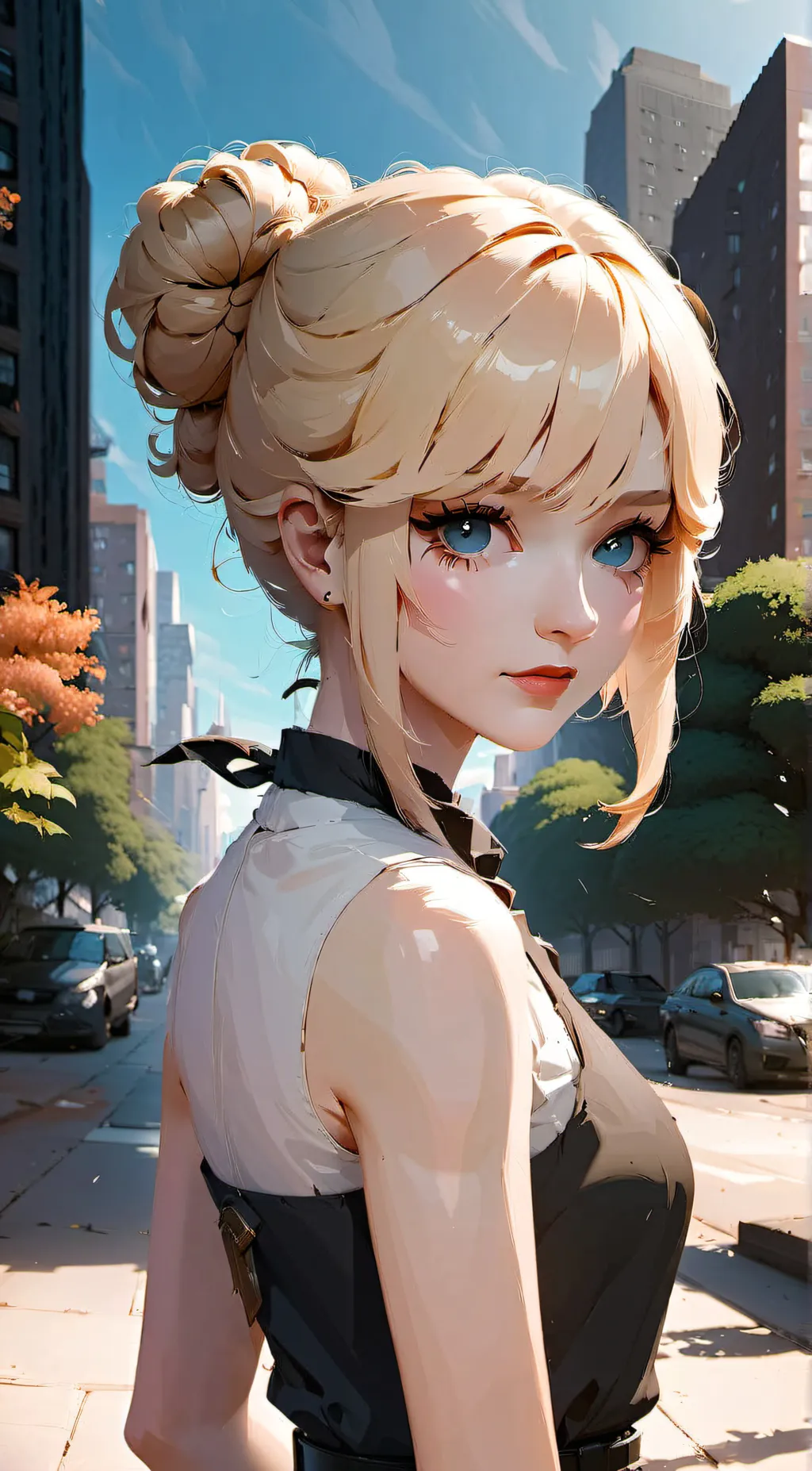 ai character: Melody background