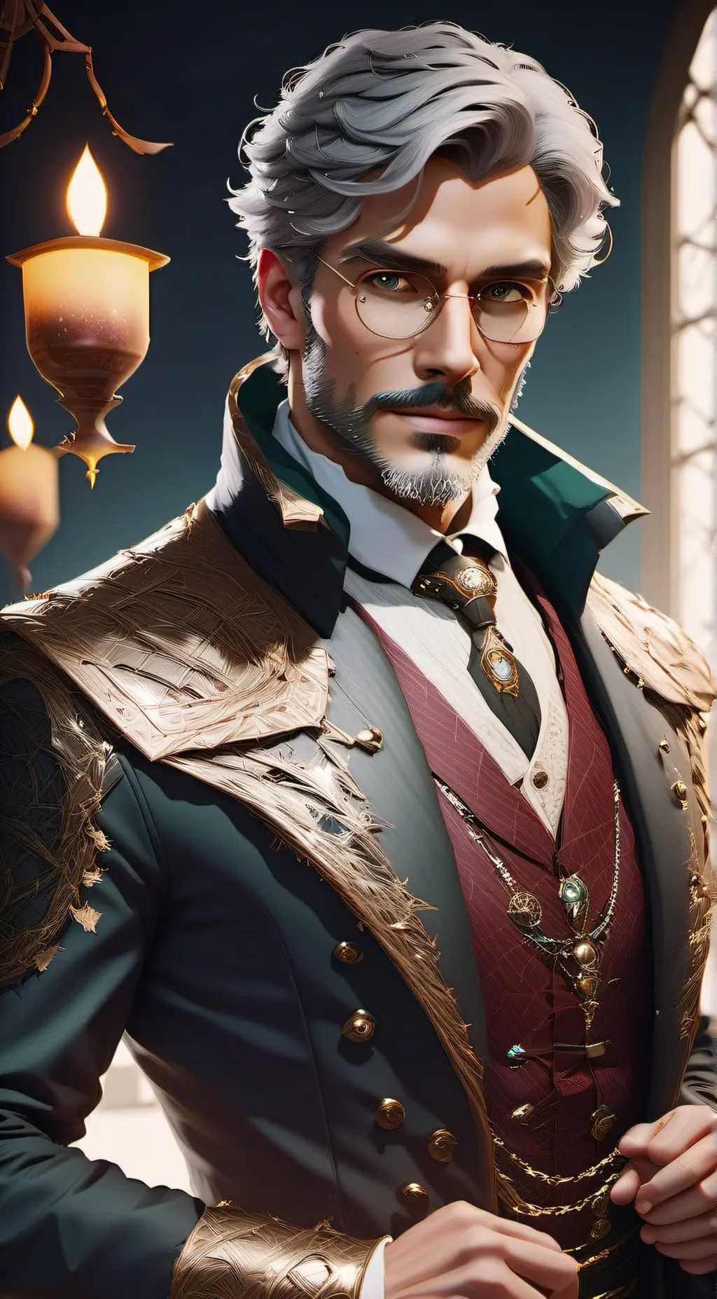 ai character: Prof. Edwin Harrow background
