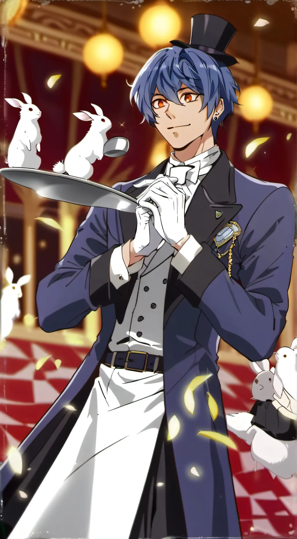 ai character: Orion Rabbit background