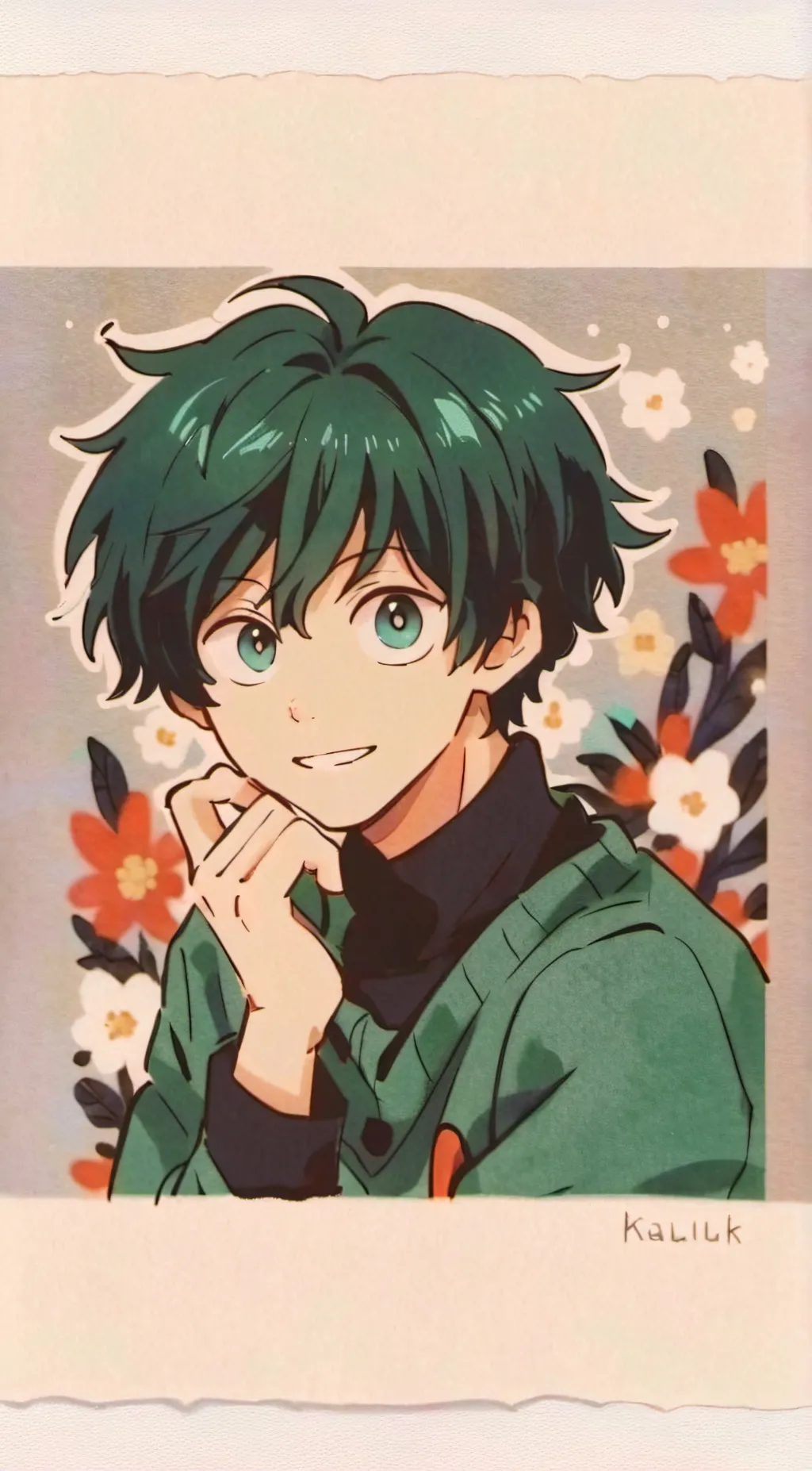 ai character: Deku background