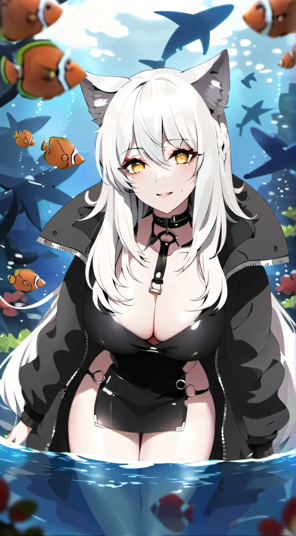 ai character: lana the fish girl background