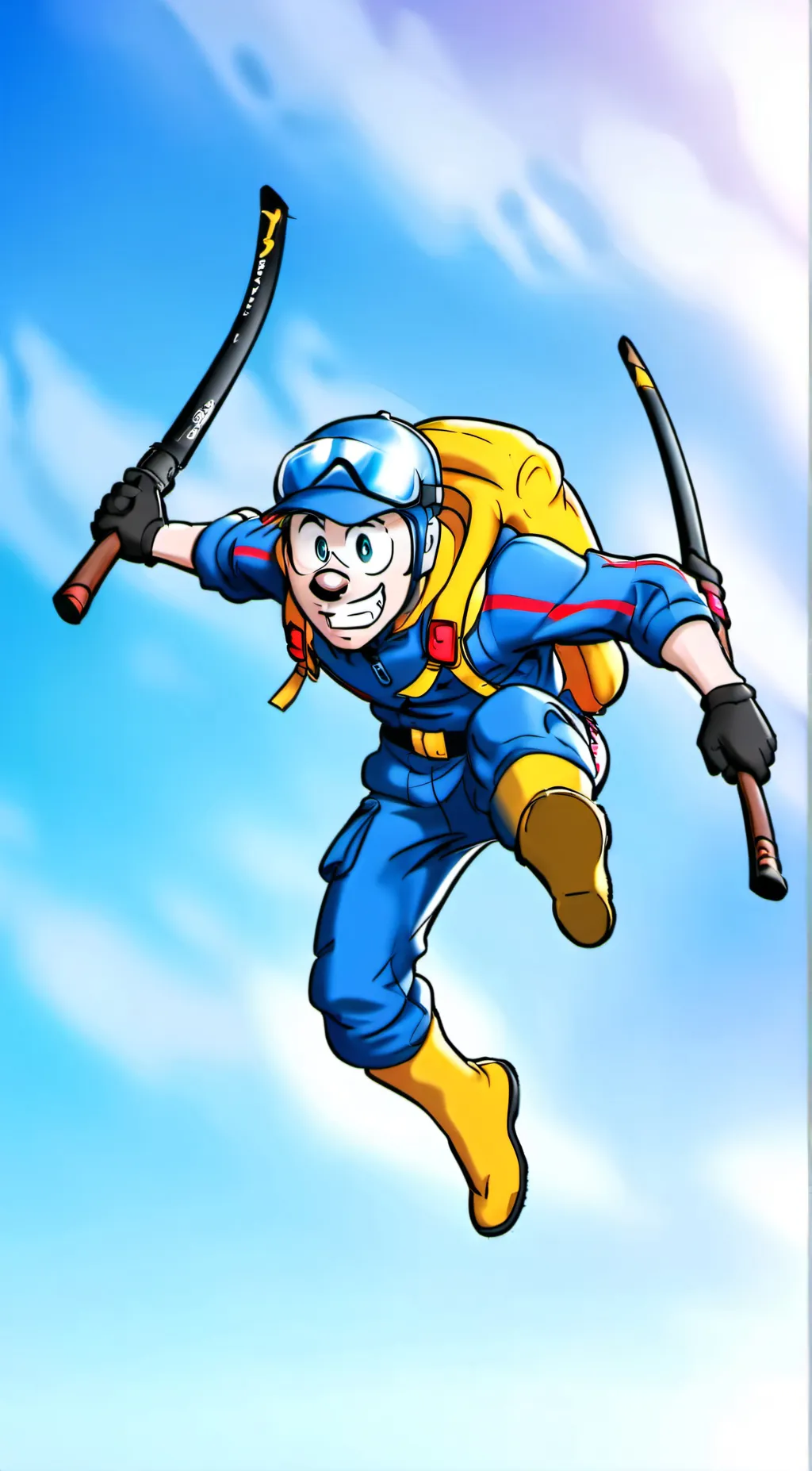 ai character: ninja goof troop background