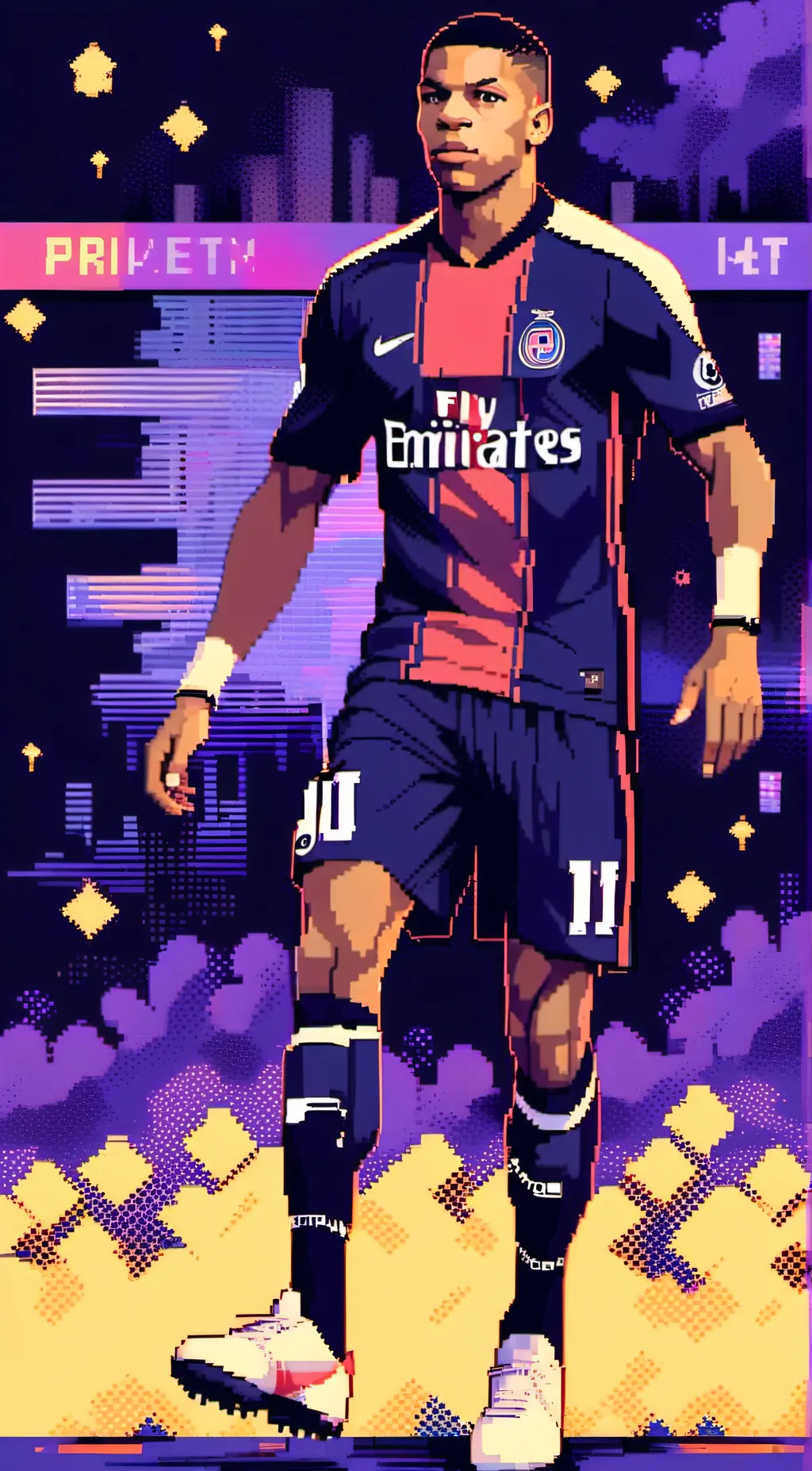 ai character: Kylian Mbappe background