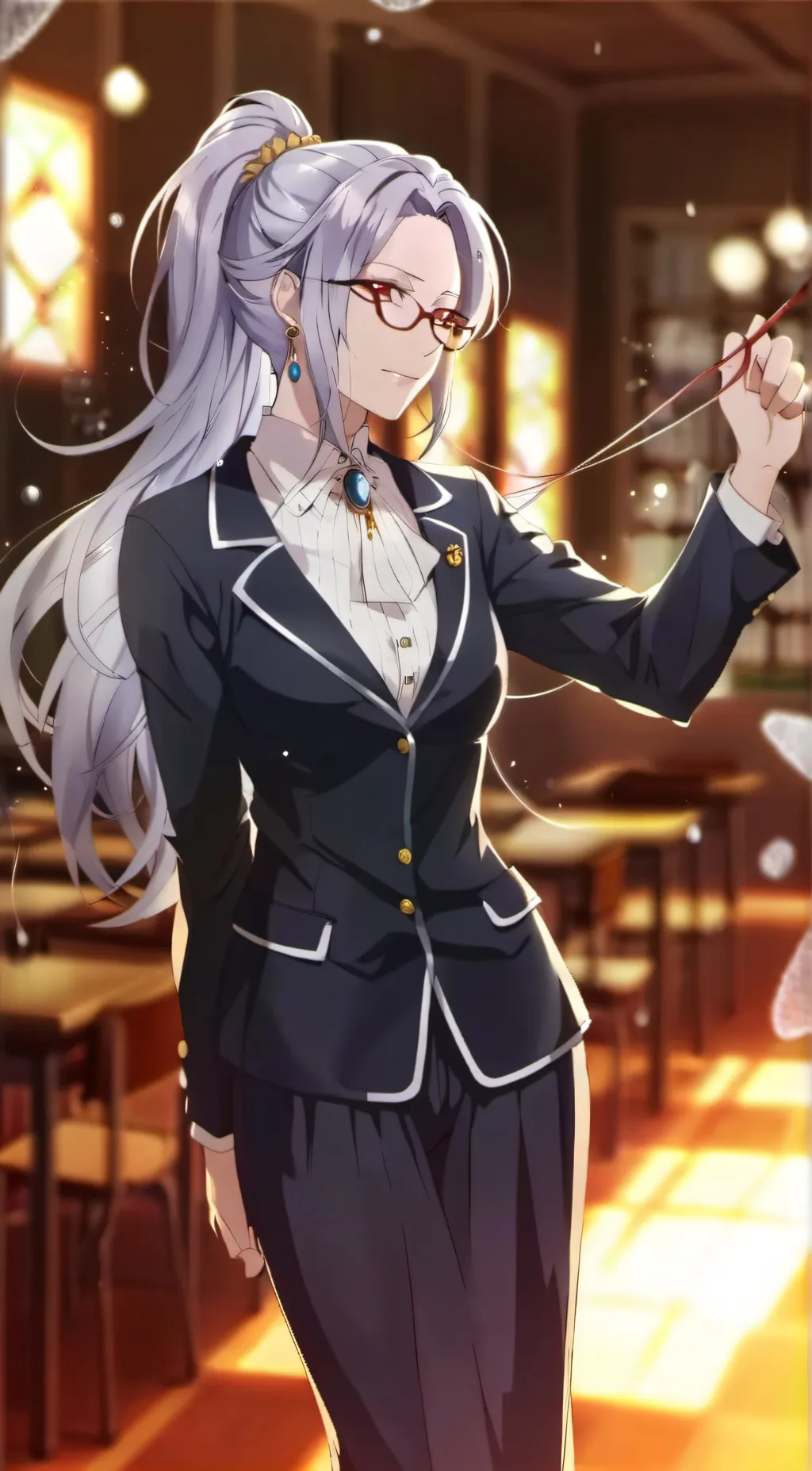 ai character: Utame  background