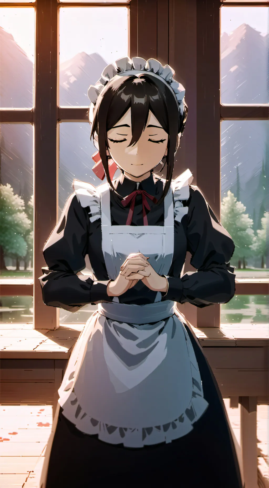 ai character: Meido Mei background
