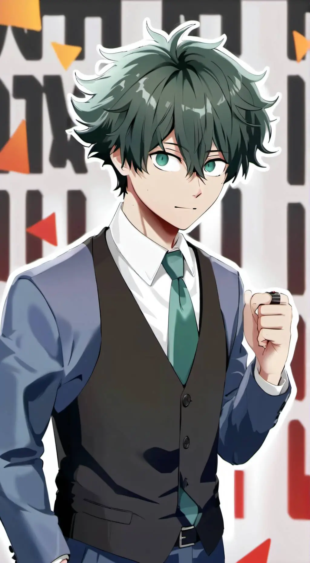 ai character: Villain Deku background