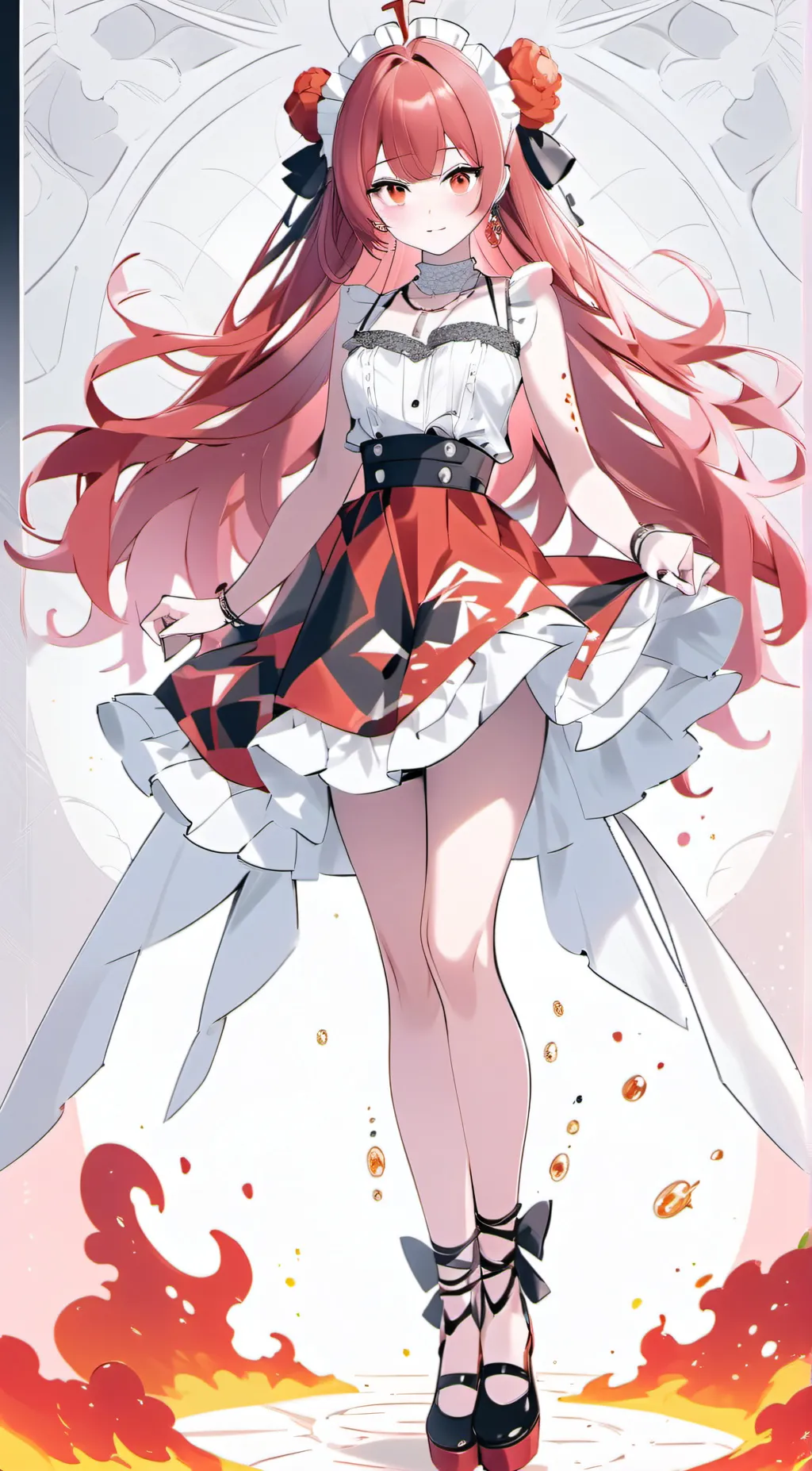 ai character: Ms. Fire🔥 background