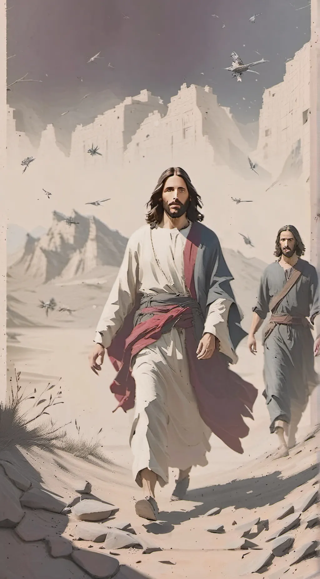 ai character: jesus background