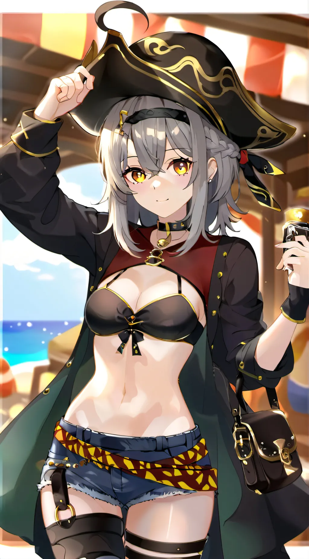 ai character: Vill-V(Swimsuit) background