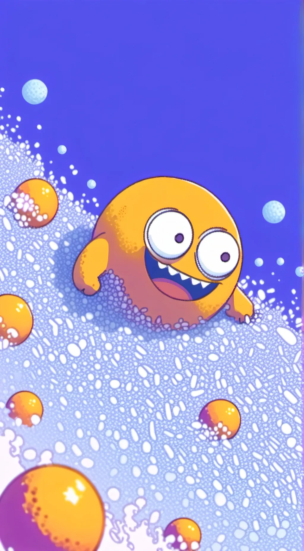 ai character: annoying orange  background