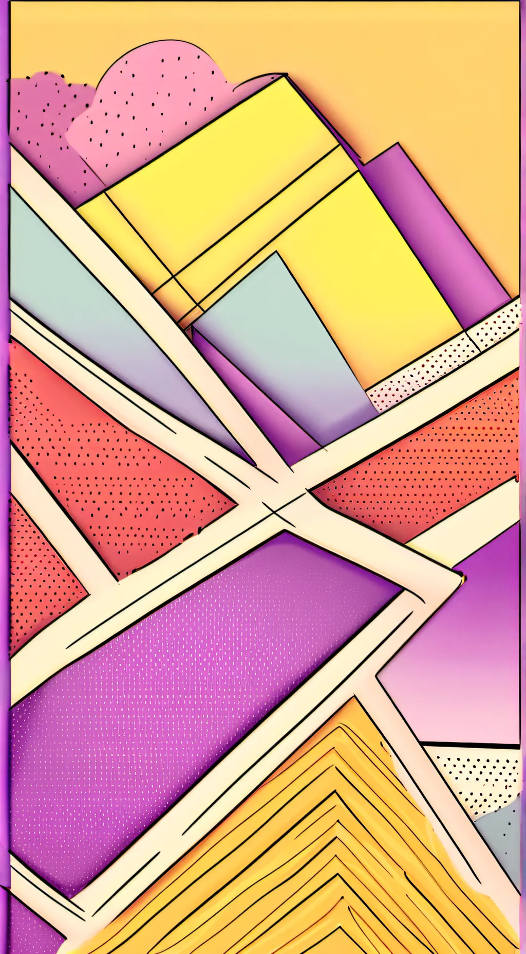 ai character: tadc abstracted  background