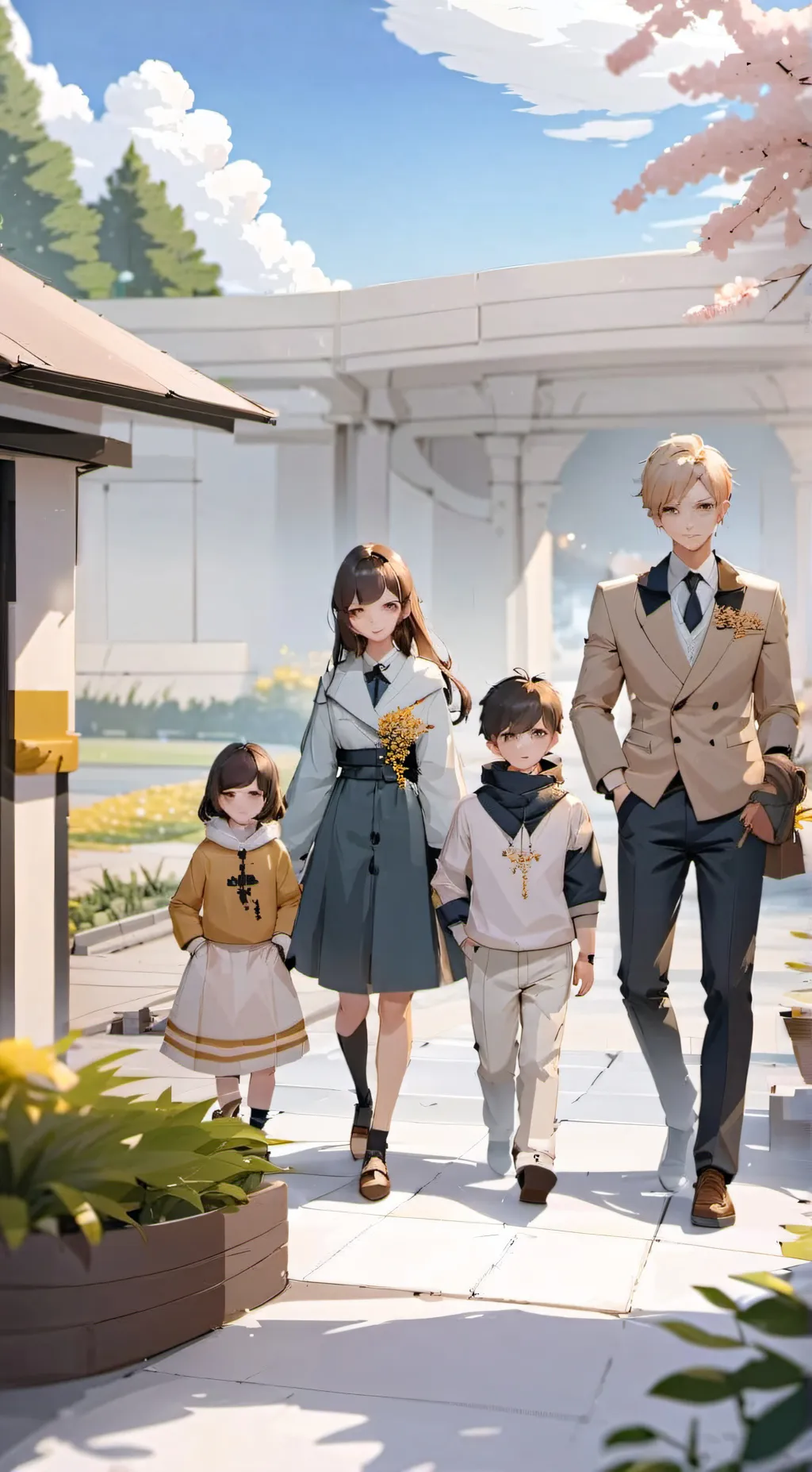 ai character: Rich family background